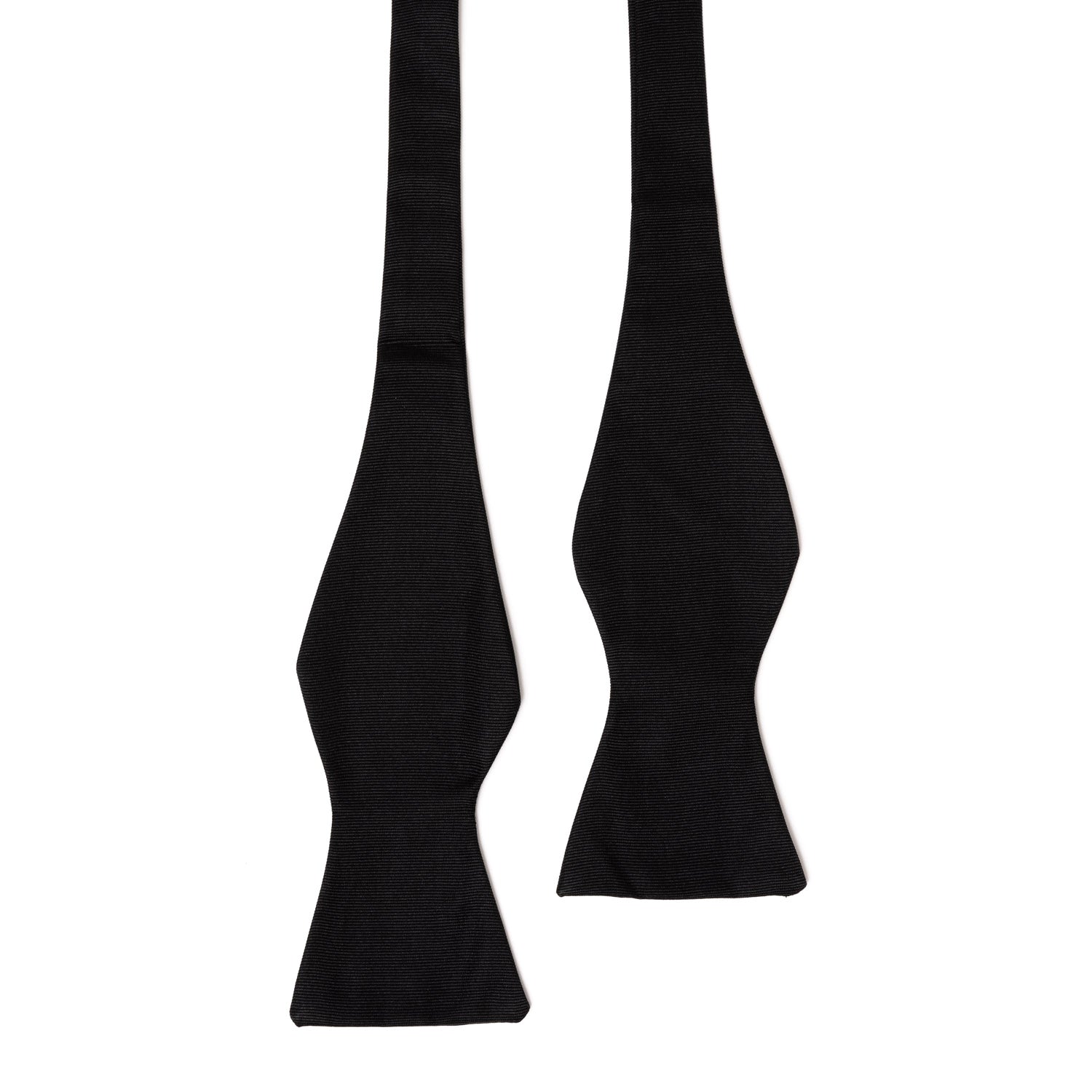 Black Bow Tie "Black Butterfly Bow Tie" made of pure Grosgrain Silk